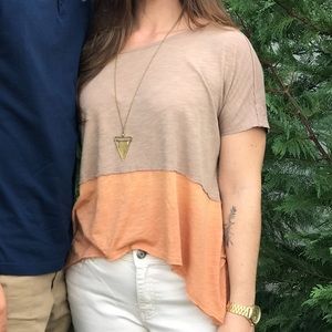 We The Free color block tshirt, size S